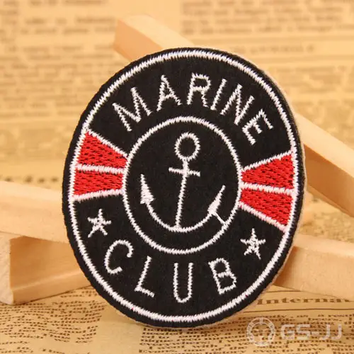 Marine Club Custom Embroidered Patches Marine Club Custom Embroidered Patches