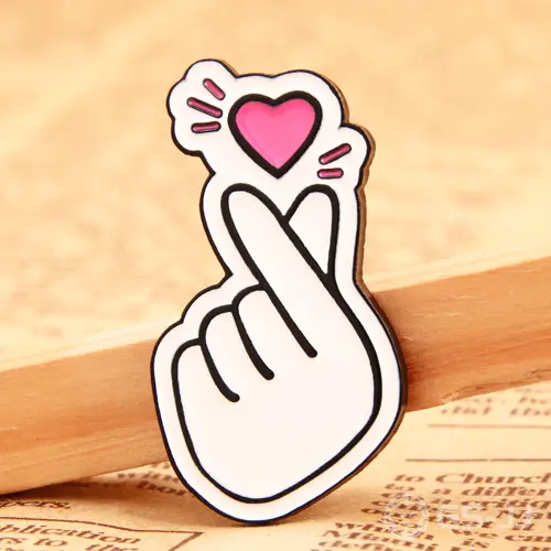 Finger Heart Lapel Pins Finger Heart Lapel Pins