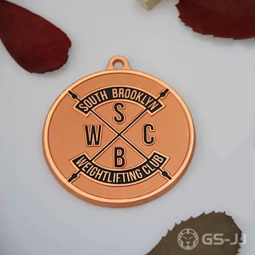 Weightlifting Club Custom Sandblast Medals Weightlifting Club Custom Sandblast Medals