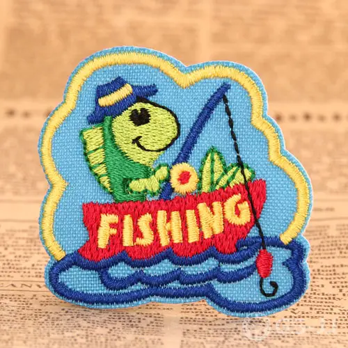 Fishing Custom Embroidered Patches Fishing Custom Embroidered Patches