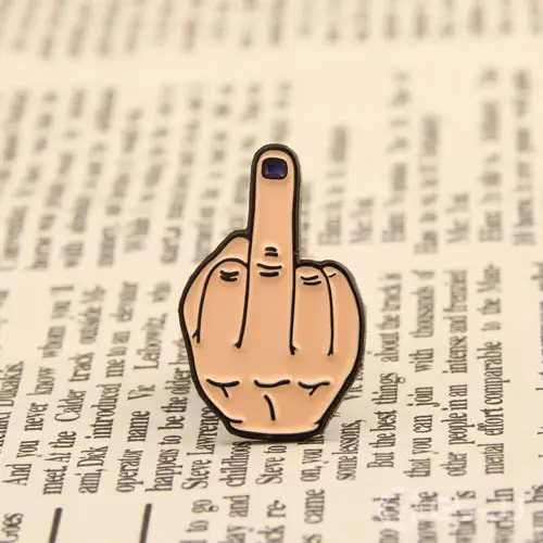Middle Finger Enamel Pins Middle Finger Enamel Pins
