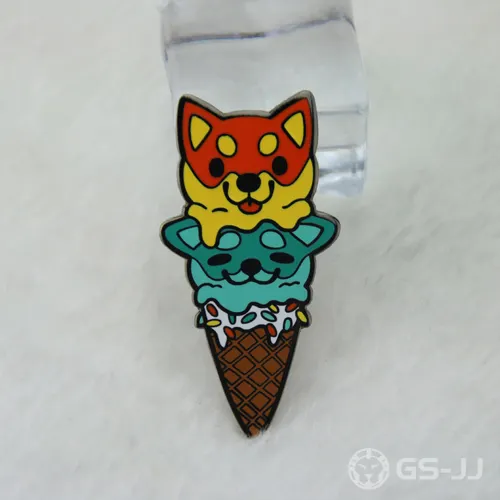 Dog Ice cream Lapel Pins Dog Ice cream Lapel Pins