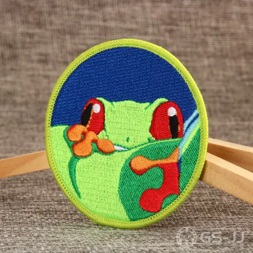 Frog Embroidered Patches Frog Embroidered Patches