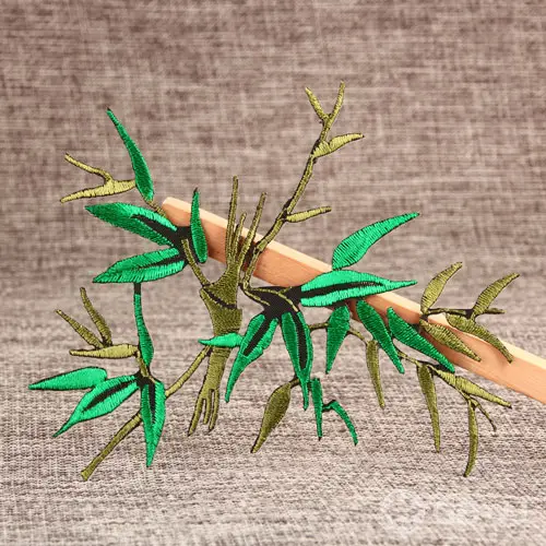 Bamboo Leaf Embroidered Patches Bamboo Leaf Embroidered Patches