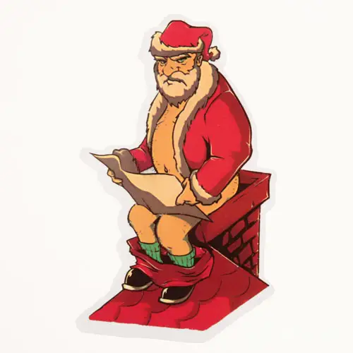 Santa Claus Custom Stickers Santa Claus Custom Stickers