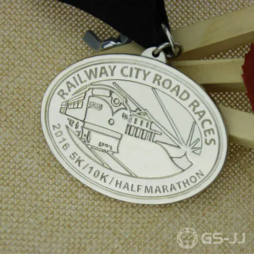 Railway City Road Race customized medals Railway City Road Race customized medals