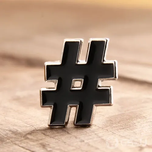 Symbol # Custom Enamel Pins Symbol # Custom Enamel Pins