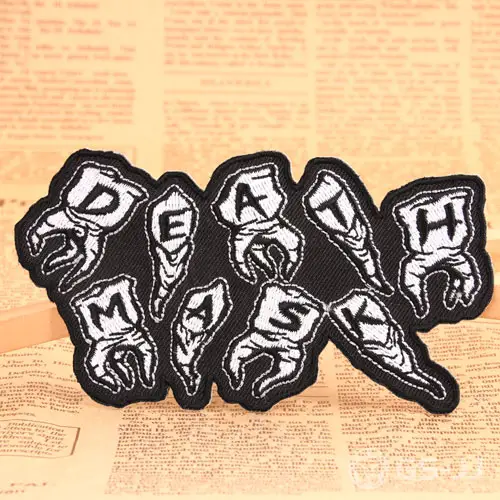 Death Mask Embroidered Patches Death Mask Embroidered Patches