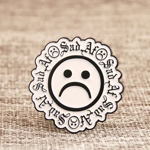 Sad face lapel pins Sad face lapel pins