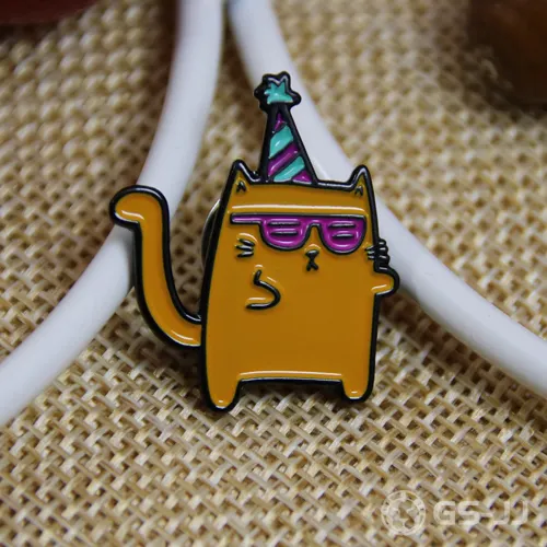 Soft Enamel Lapel pins for Orange Cat Soft Enamel Lapel pins for Orange Cat