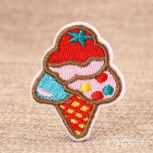 Colorful Ice Cream Embroidered Patches Colorful Ice Cream Embroidered Patches
