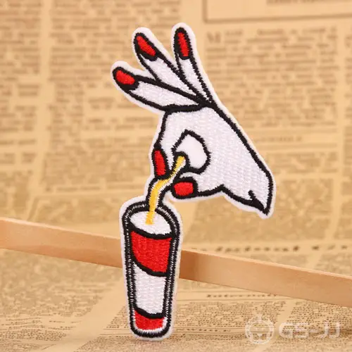 Drink Custom Embroidered Patches Drink Custom Embroidered Patches