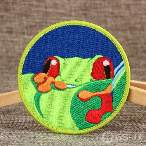 Frog Embroidered Patches Frog Embroidered Patches