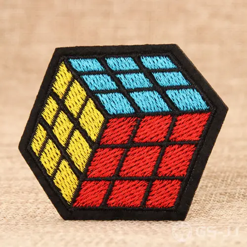 Rubik's Cube Embroidered Patches Rubik's Cube Embroidered Patches