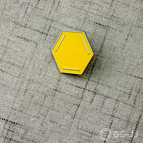 Hexagon Enamel Pins Hexagon Enamel Pins