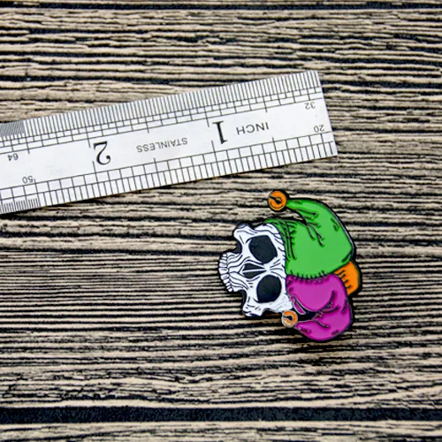 Skull Wearing a Hat Enamel Pins Skull Wearing a Hat Enamel Pins