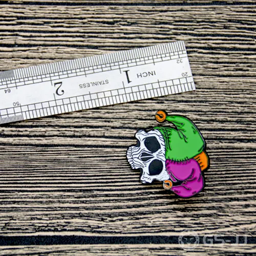 Skull Wearing a Hat Enamel Pins Skull Wearing a Hat Enamel Pins