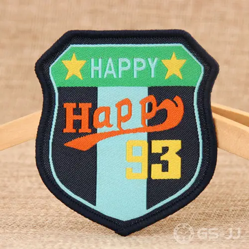 Happy Embroidered Patches Happy Embroidered Patches