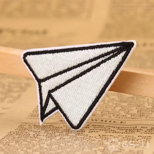 Paper Plane Embroidered Patches Paper Plane Embroidered Patches