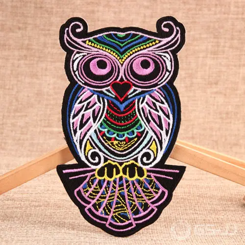 Owl Embroidered Patches No Minimum Owl Embroidered Patches No Minimum