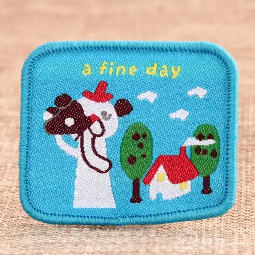 Bestickte Aufnäher „A Fine Day“ Bestickte Aufnäher „A Fine Day“