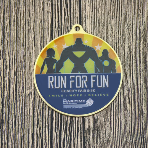 Charity Fair and 5K Run Custom Medals