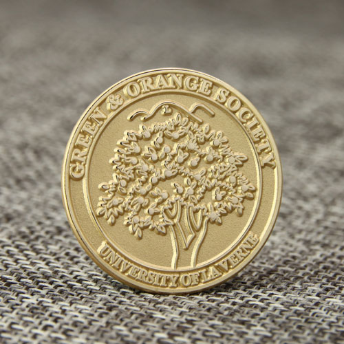 Green Orange Society Custom Pins