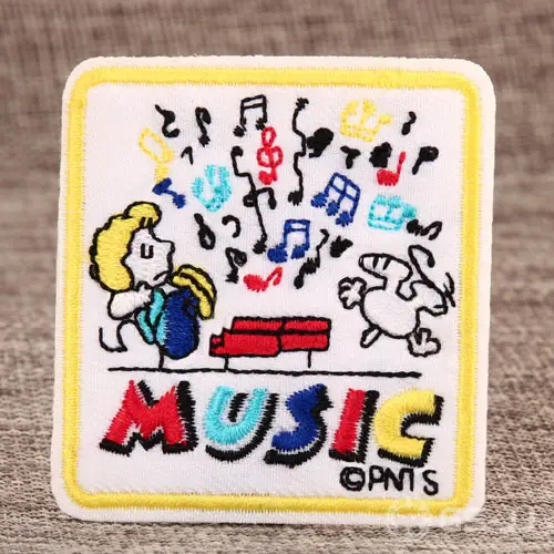 Music Custom Embroidered Patches Music Custom Embroidered Patches