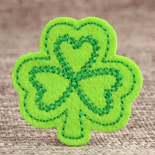 Green Clover Custom Embroidered Patches Green Clover Custom Embroidered Patches