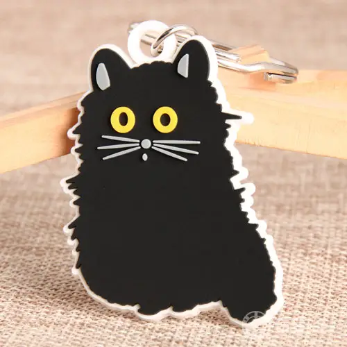 Black Cat PVC Keychain Black Cat PVC Keychain