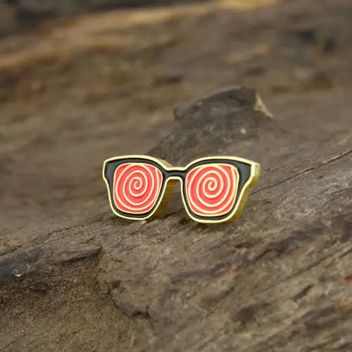 Glasses Custom Enamel Pins