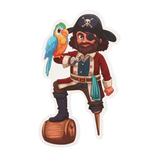 Pirate Custom Stickers Pirate Custom Stickers
