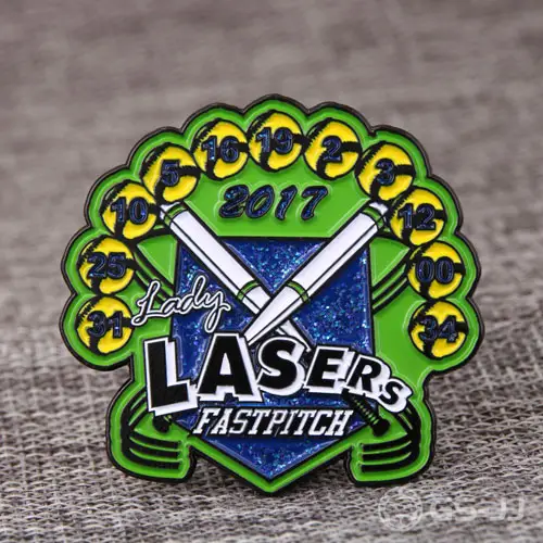 Lady Lasers Baseball Pins Lady Lasers Baseball Pins