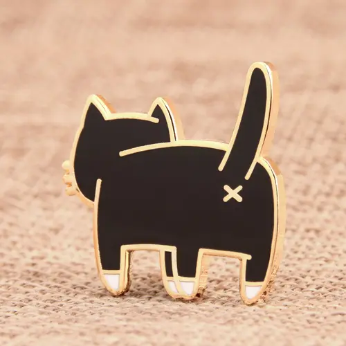 The back of cat enamel pins The back of cat enamel pins