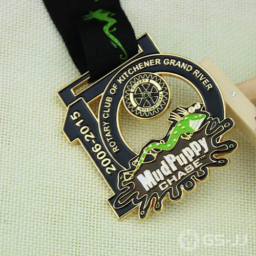 10th Annual Mudpuppy Chase Race Custom Medals 10th Annual Mudpuppy Chase Race Custom Medals