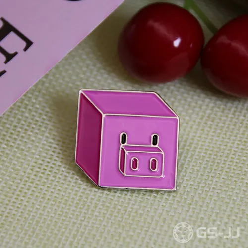 Soft enamel pins for pink pig Soft enamel pins for pink pig