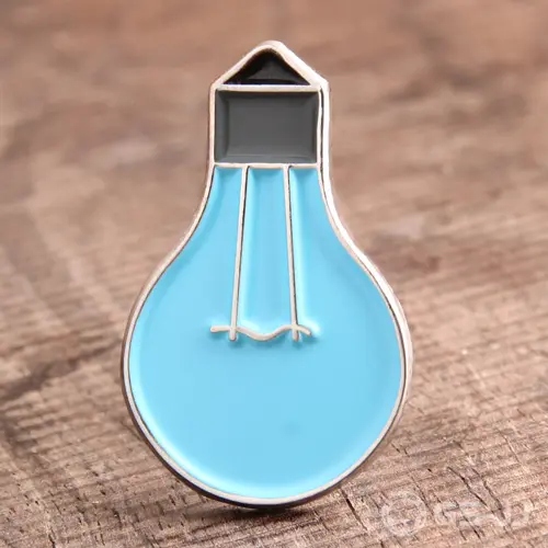 Bulb Custom Enamel Pins Bulb Custom Enamel Pins