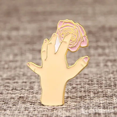 Touching flower lapel pins Touching flower lapel pins