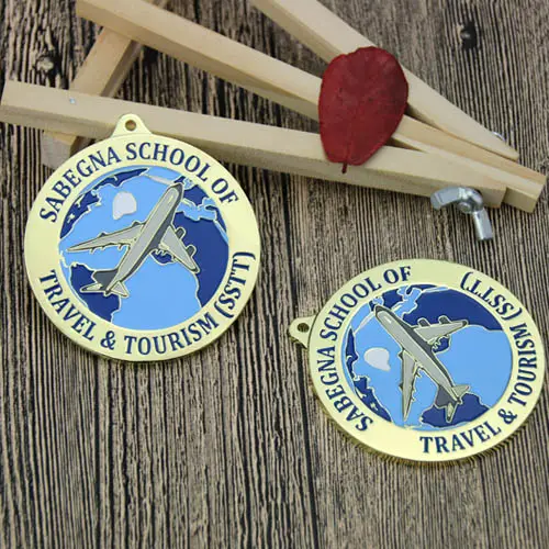 Sabegna School of Travel Tourism Custom medals