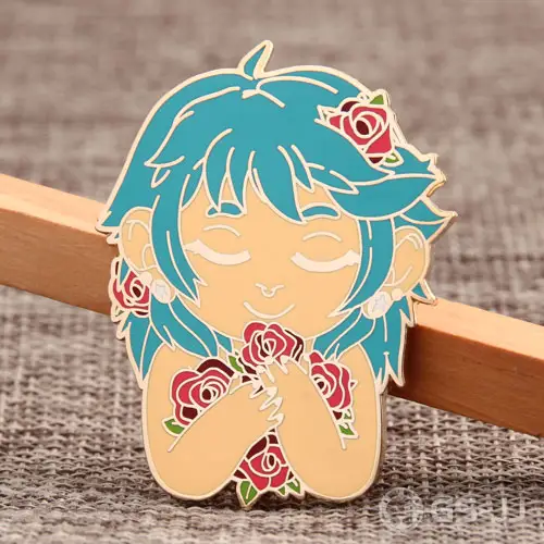 Flower Girl Custom Enamel Pins Flower Girl Custom Enamel Pins