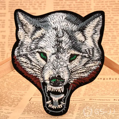 Wolf Embroidered Patches Wolf Embroidered Patches