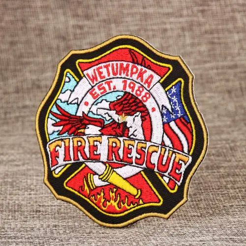 Fire Rescue Embroidered Patches