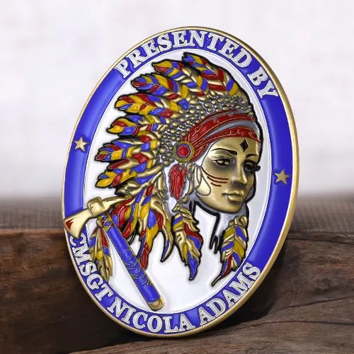 Oval Shape Challenge Coin Oval Shape Challenge Coin