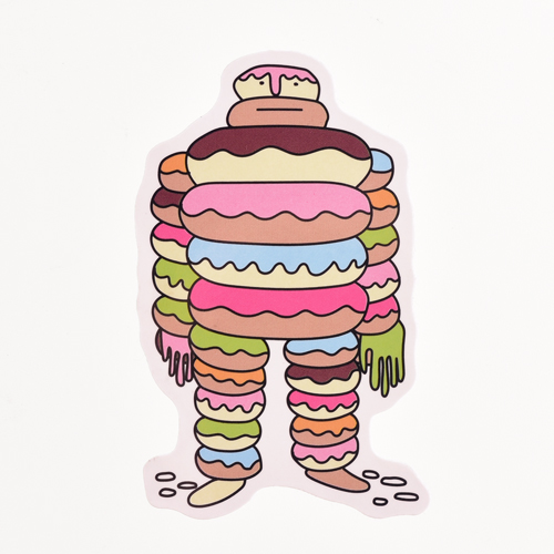 Almost Dough Skateboard Custom Stickers 