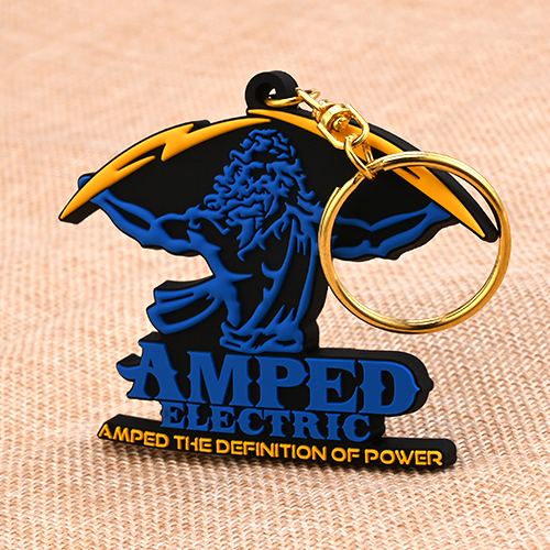 Custom Amped Electric PVC Keychains