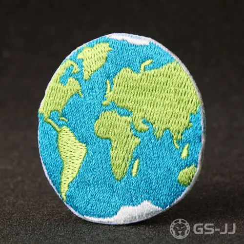Earth Custom Embroidered Patches Earth Custom Embroidered Patches