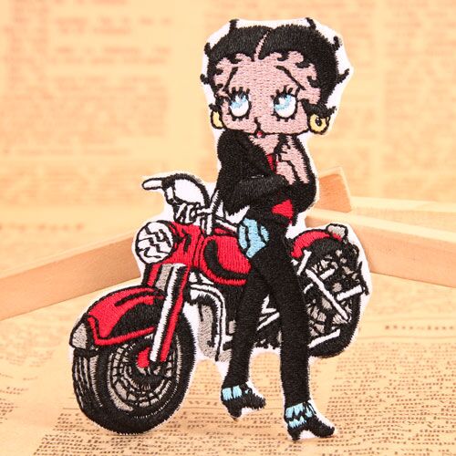 Motorcycle Girl Cheap Patches