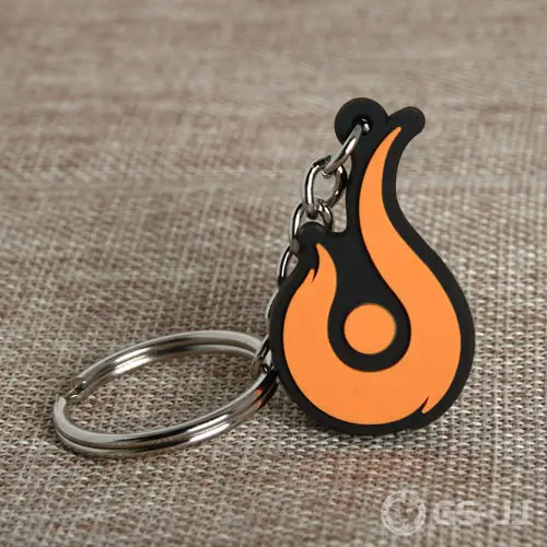 Flame PVC Keychain Flame PVC Keychain