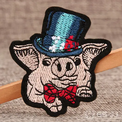 Pig in Hat Custom Patches Online Pig in Hat Custom Patches Online