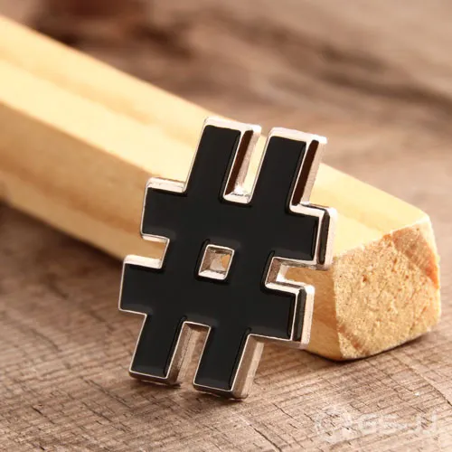 Symbol # Custom Enamel Pins Symbol # Custom Enamel Pins